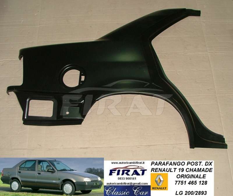 PARAFANGO RENAULT 19 CHAMADE POST DX