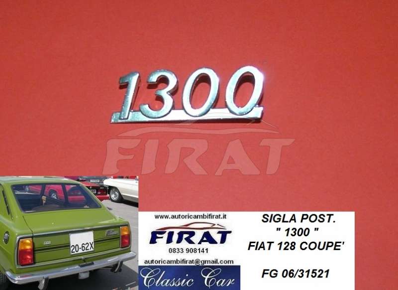 SIGLA FIAT 128 COUPE' 1300 POST.