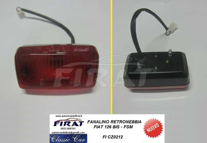 FANALINO RETRONEBBIA FIAT 126 BIS - FSM - Clicca l'immagine per chiudere
