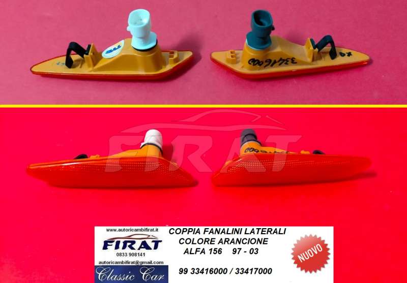 FANALINO LATERALE ALFA 156 97 - 03 ARANCIO