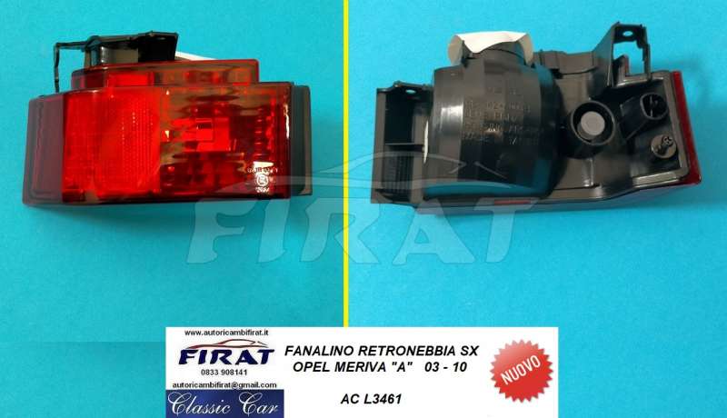 FANALINO RETRONEBBIA OPEL MERIVA A 03-10 SX (L3461)