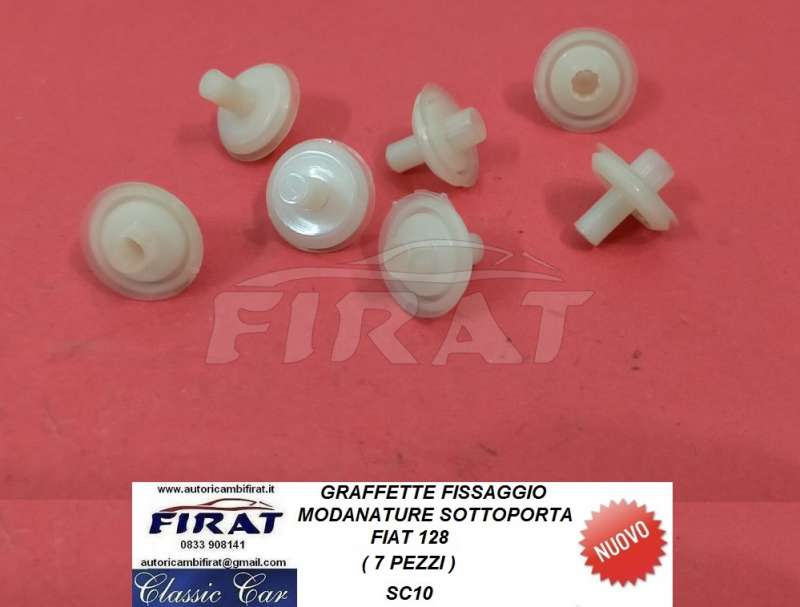 GRAFFETTE FISSAGGIO MODANATURE SOTTOPORTA FIAT 128 (SC10)