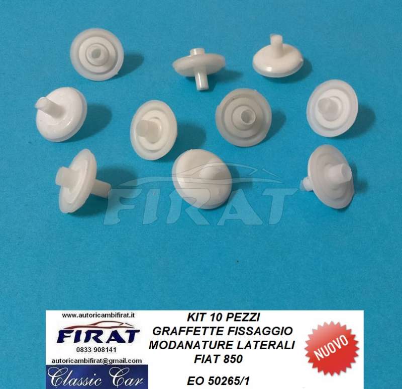 GRAFFETTE FISSAGGIO MODANATURE LATERALI FIAT 850 (50265/1)