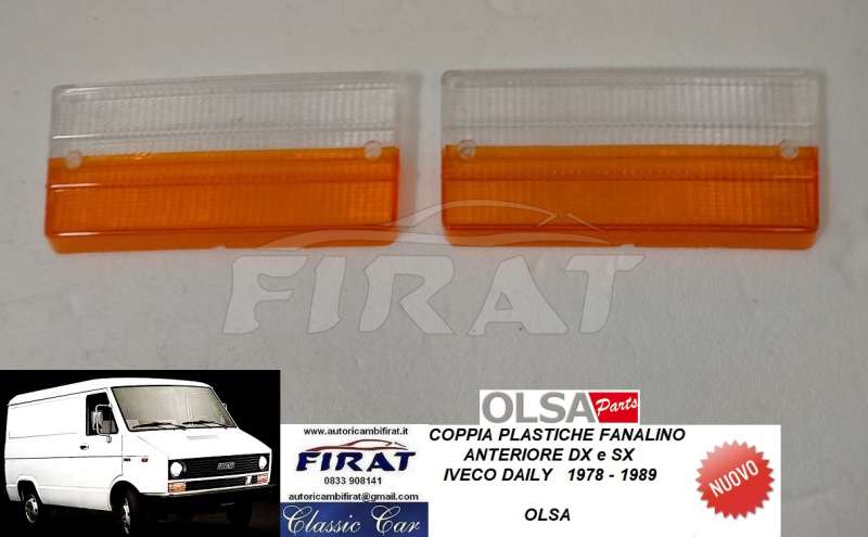 PLASTICA FANALINO IVECO DAILY 78 - 89 ANT.DX e SX (OLSA)
