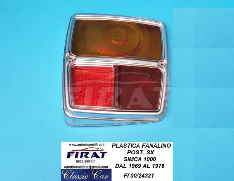 PLASTICA FANALINO SIMCA 1000 69 - 78 POST.SX