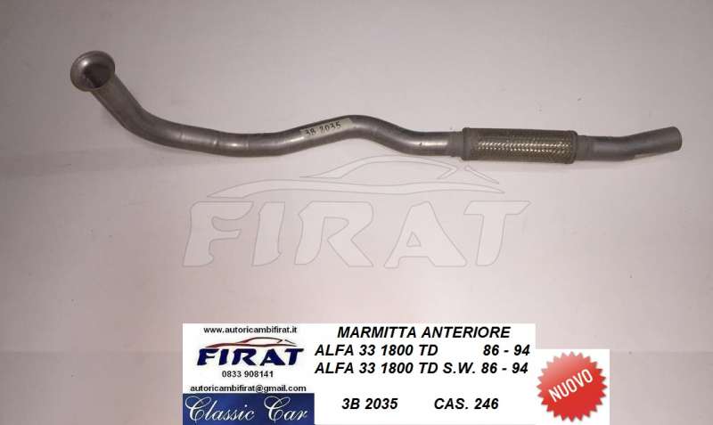 COPPIA DISCHI FRENO ANTERIORI ALFA 33 1.3/1.5/1.7/TD - Autoricambi