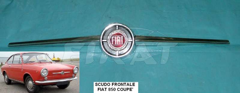 FREGIO SCUDO FRONTALE FIAT 850 COUPE' - 50.41EUR : ,  Ricambi d'auto d'epoca