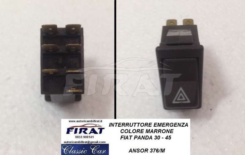 INTERRUTTORE EMERGENZA FIAT PANDA 30 - 45 MARRO' 376M